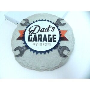 Spoontiques Stepping Stone Dads Garage Open 24‎ hours Yard Garden Decoration